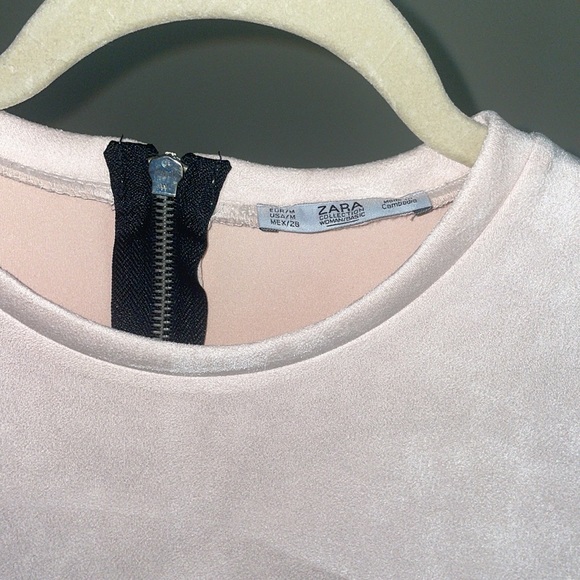 Zara Pink velvet dress - Picture 2 of 4